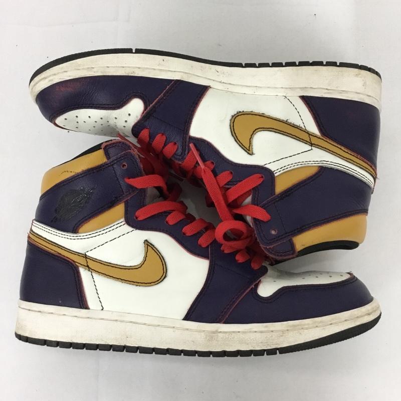ナイキ NIKE スニーカー スニーカー CD6578-507 AIR JORDAN 1 RETRO HIGH OG DEFIANT 26.5cm 箱有 26.5cm ロゴ、文字 紫 / パープル / X 白 / ホワイト / X キャメル / キャメル /  メンズ USED 古着 中古 10128967