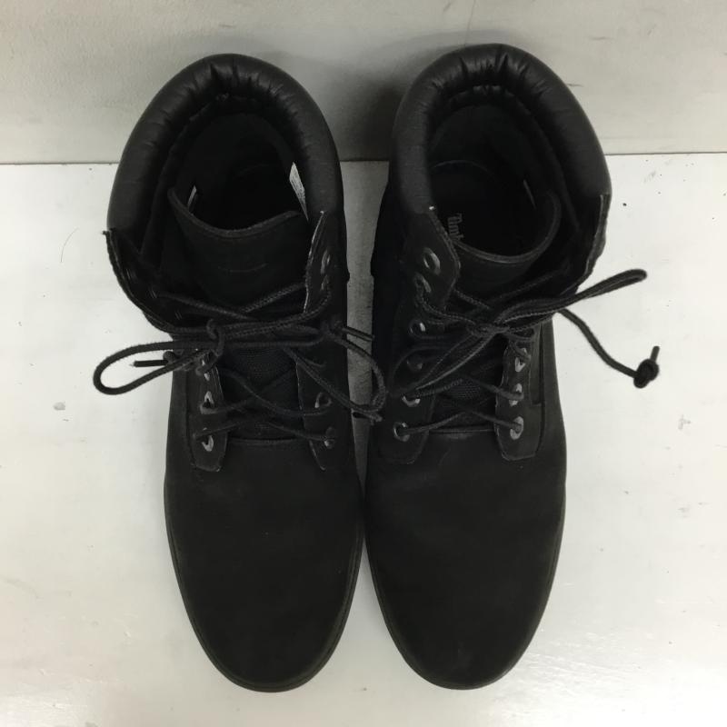 ティンバーランド Timberland ブーツ ショートブーツ A1ODY A1398 6インチ ヌバックブーツ 28.0cm ロゴ、文字 黒 / ブラック /  メンズ USED 古着 中古 10144478