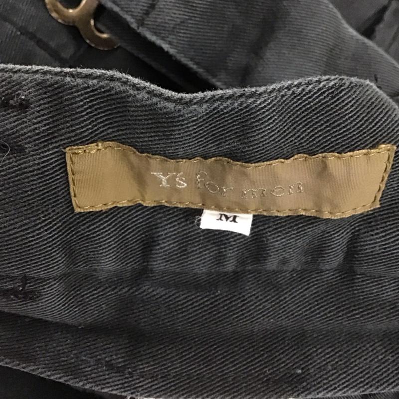 ワイズフォーメン Y s for men ボトムス ボトムス サスペンダー付きパンツ コットン M 無地 黒 / ブラック /  メンズ USED 古着 中古 10107980