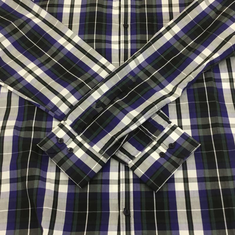 ウールリッチ WOOLRICH シャツ、ブラウス 長袖 WOOLRICH ボタンダウンシャツ L チェック 青 / ブルー / X 緑 / グリーン / X 白 / ホワイト /  メンズ USED 古着 中古 10128704