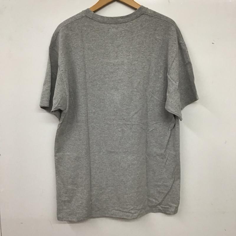 チャンピオン Champion Tシャツ 半袖 半袖カットソー プリントTシャツ クルーネックカットソー L 無地 灰 / グレー /  メンズ USED 古着 中古 10135979