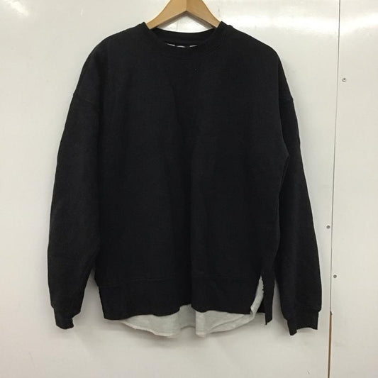 フリークスストア FREAK S STORE トレーナー 長袖 長袖スウェット クルーネックカットソー トレーナー S 無地 黒 / ブラック /  メンズ USED 古着 中古 10139552