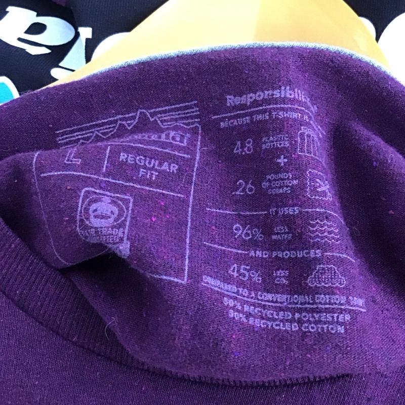 パタゴニア patagonia Tシャツ 長袖 L ロゴ、文字 X プリント 紫 / パープル /  メンズ USED 古着 中古 10143311