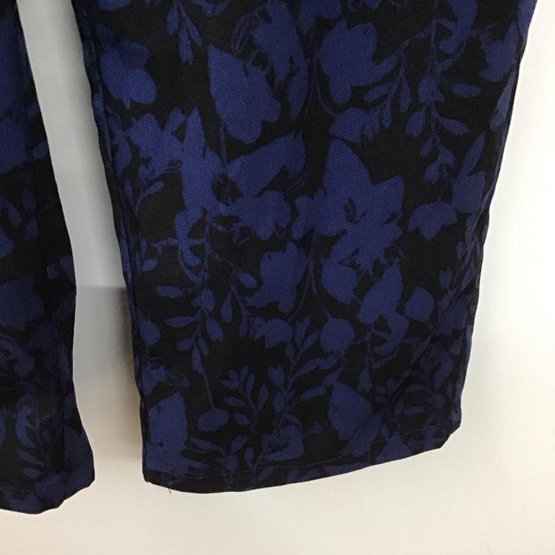 レリューム relume パンツ ワークパンツ、ペインターパンツ ワークパンツ ワイドパンツ カジュアルパンツ FREE 総柄 黒 / ブラック / X 青 / ブルー /  レディース USED 古着 中古 10128923