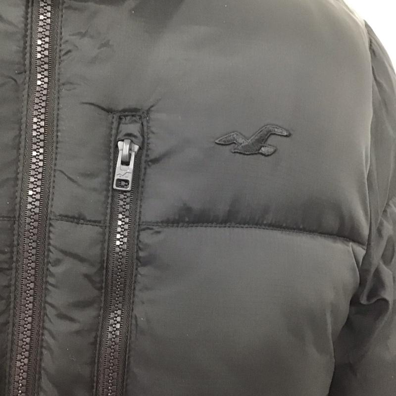 ホリスター Hollister ジャケット、上着 ダウンジャケット ジップアップジャケット ジャンパー ジャケット ダウンジャケット アウター S ロゴ、文字 黒 / ブラック /  メンズ USED 古着 中古 10124711
