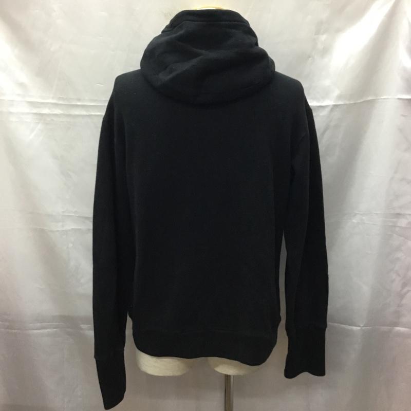 バーバリーブラックレーベル BURBERRY BLACK LABEL パーカー 長袖 フーディ 2 無地 黒 / ブラック /  メンズ USED 古着 中古 10108890
