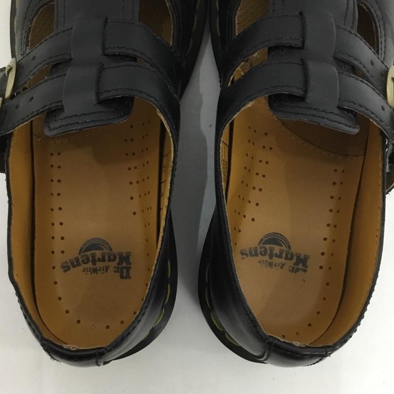ドクターマーチン Dr.Martens 革靴 革靴 AW004 メダリオン メリージェーン ストラップ UK4 US：6  黒 / ブラック /  レディース USED 古着 中古 10124862