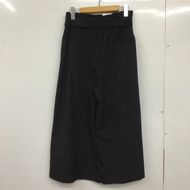 ザラウーマン ZARA WOMAN ボトムス ボトムス M ストライプ 黒 / ブラック /  レディース USED 古着 中古 10136637