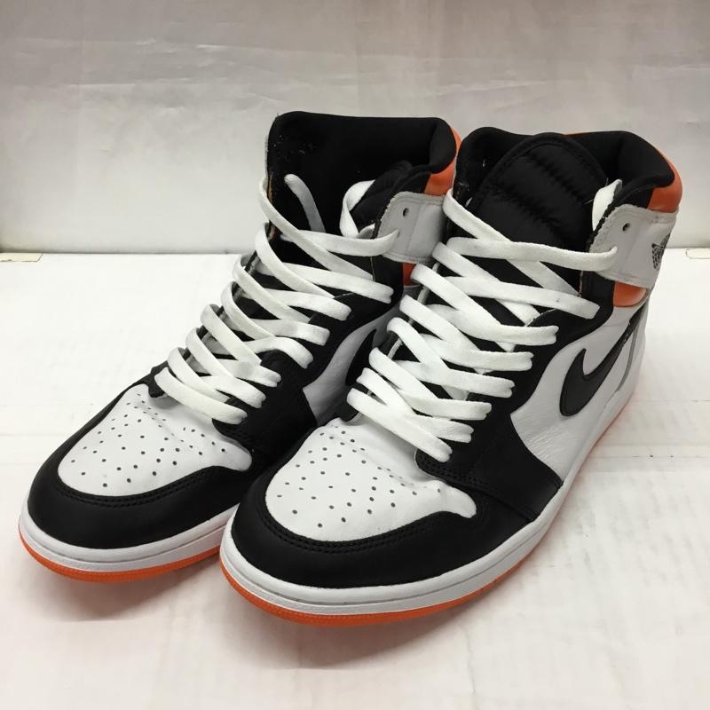 ナイキ NIKE スニーカー スニーカー 555088-180 AIR JORDAN 1 RETRO HIGH OG 29cm 29.0cm ロゴ、文字 白 / ホワイト / X 黒 / ブラック / X 橙 / オレンジ /  メンズ USED 古着 中古 10112498