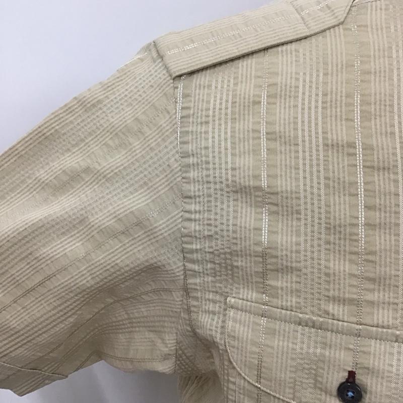 バーバリーブラックレーベル BURBERRY BLACK LABEL シャツ、ブラウス 半袖 BMW22-214-42 ワークシャツ 2 ワンポイント ベージュ / ベージュ /  メンズ USED 古着 中古 10113079