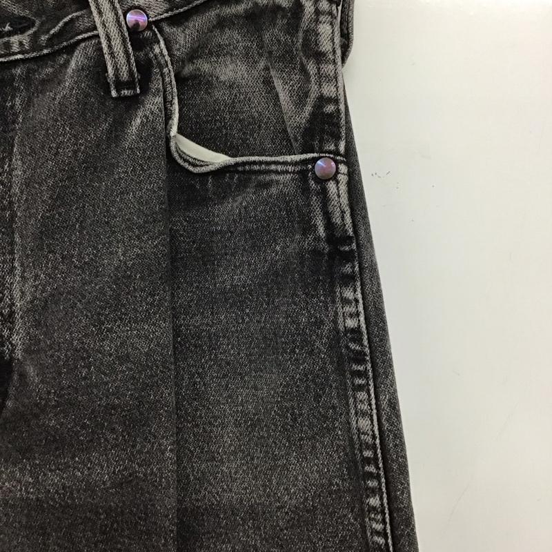 ラングラー Wrangler パンツ デニム、ジーンズ デニムパンツ スリムパンツ カジュアルパンツ 32インチ ダメージ加工 ダークグレー / ダークグレー /  メンズ USED 古着 中古 10148298