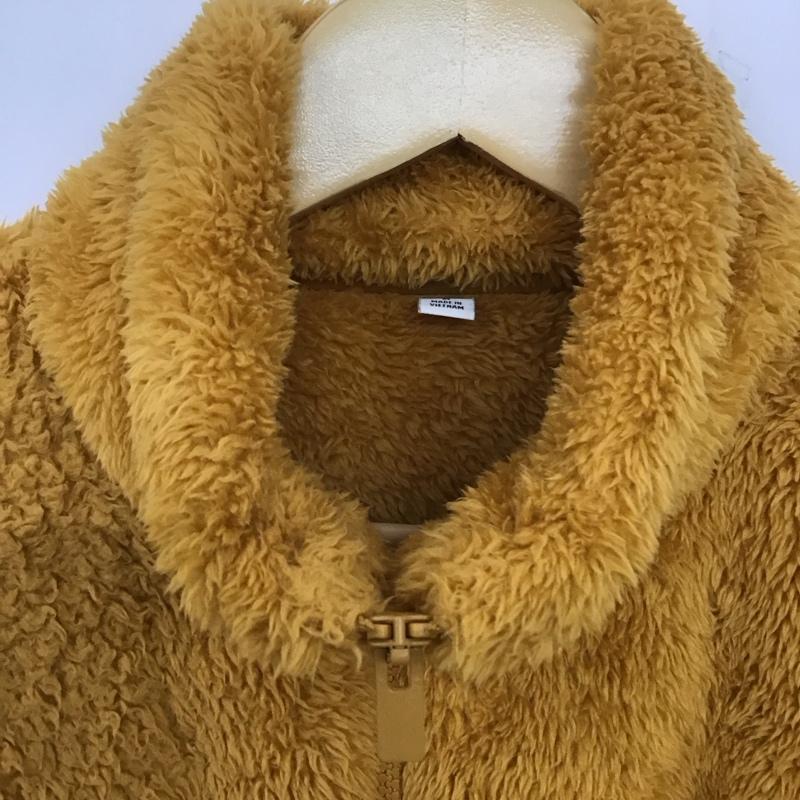 ユニクロ UNIQLO ジャケット、上着 ジャケット、ブレザー ジップアップジャケット フリースジャケット アウター スタンドカラー M 無地 橙 / オレンジ /  メンズ USED 古着 中古 10134967