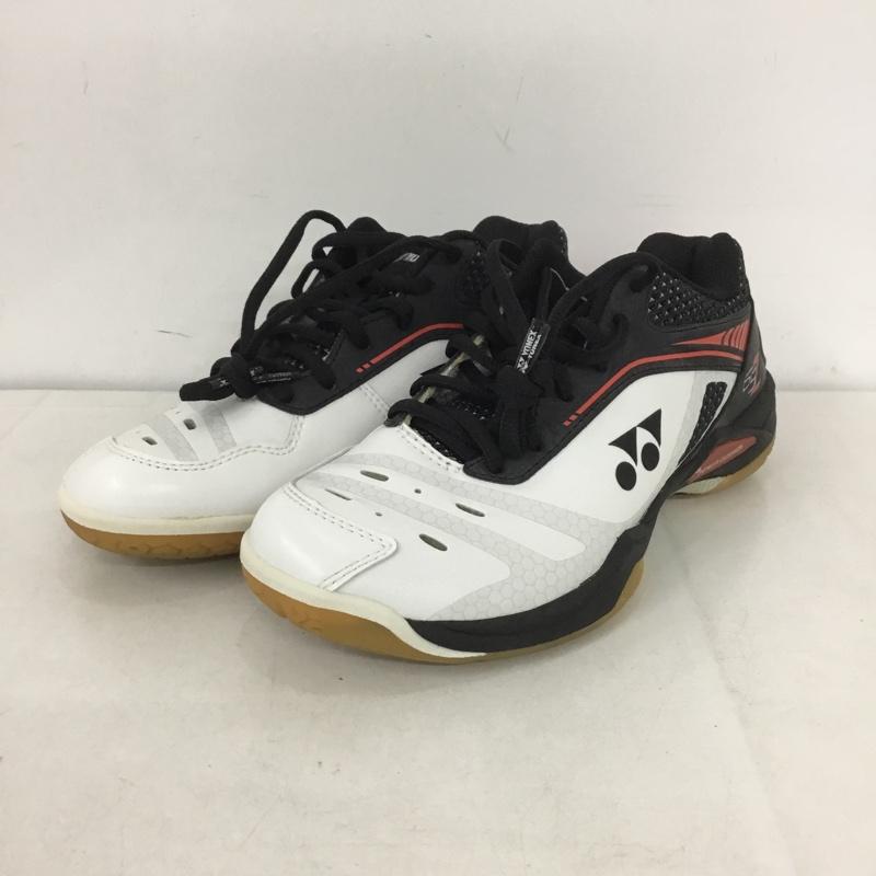 ヨネックス YONEX スニーカー スニーカー SHB65Z パワークッション65Zワイド 23cm バドミントンシューズ 23.0cm ロゴ、文字 白 / ホワイト / X 黒 / ブラック / X 赤 / レッド /  レディース USED 古着 中古 10142477