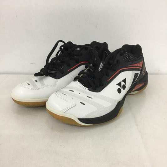 ヨネックス YONEX スニーカー スニーカー SHB65Z パワークッション65Zワイド 23cm バドミントンシューズ 23.0cm ロゴ、文字 白 / ホワイト / X 黒 / ブラック / X 赤 / レッド /  レディース USED 古着 中古 10142477
