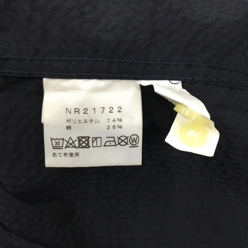 ザノースフェイス THE NORTH FACE シャツ、ブラウス 半袖 nr21722 ショートスリーブライメケンシャツ 半袖シャツ ボタンダウンシャツ L ストライプ 紺 / ネイビー /  メンズ USED 古着 中古 10109429