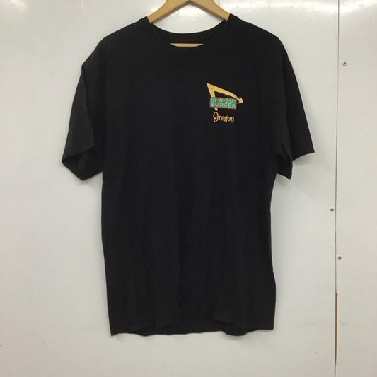 古着 USED Tシャツ 半袖 半袖カットソー プリントTシャツ クルーネックカットソー L プリント 黒 / ブラック /  メンズ USED 古着 中古 10134006