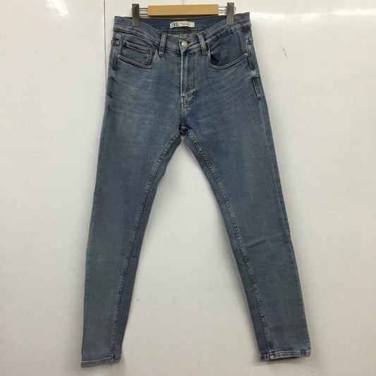 ザラ ZARA パンツ デニム、ジーンズ 40 無地 水色 / ライトブルー /  メンズ USED 古着 中古 10150662