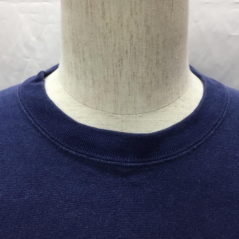 チャンピオン Campion Tシャツ 半袖 S プリント X ロゴ、文字 紺 / ネイビー /  メンズ USED 古着 中古 10112739