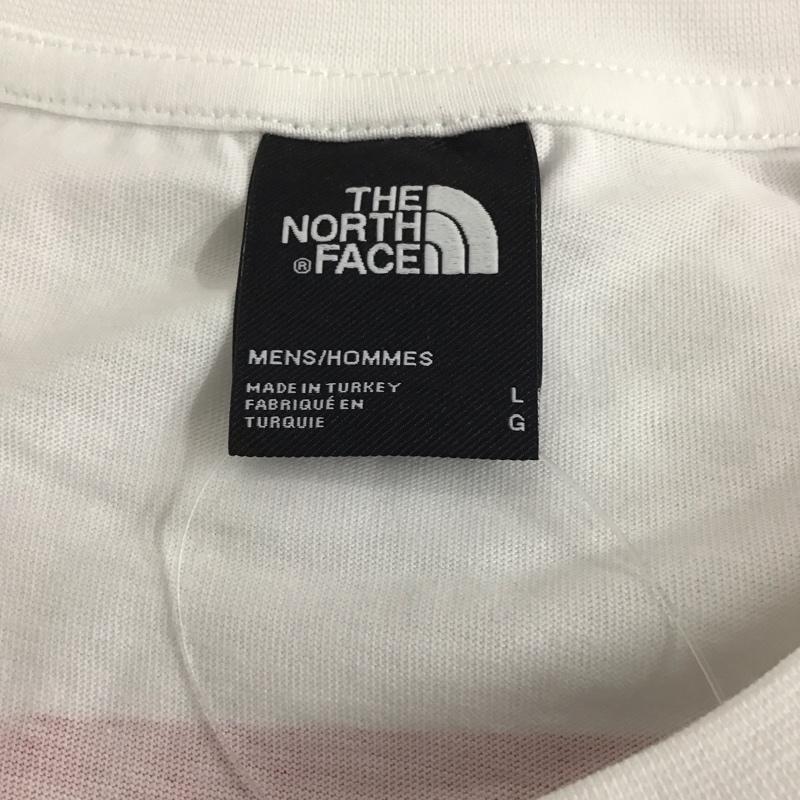 ザノースフェイス THE NORTH FACE Tシャツ 半袖 NF0A87NPJK3 L ロゴ、文字 X プリント 白 / ホワイト / X 赤 / レッド /  メンズ USED 古着 中古 10132535