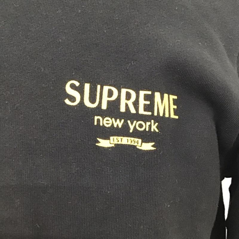 シュプリーム Supreme カットソー 長袖 16FW RugbySweatshirt 長袖カットソー M ロゴ、文字 黒 / ブラック /  メンズ USED 古着 中古 10117266