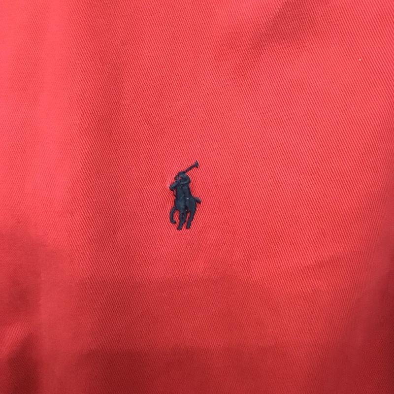 ラルフローレン RALPHLAUREN シャツ、ブラウス 長袖 長袖シャツ 無地シャツ カラーシャツ ボタンダウンシャツ ロゴ、文字 赤 / レッド /  メンズ USED 古着 中古 10133119