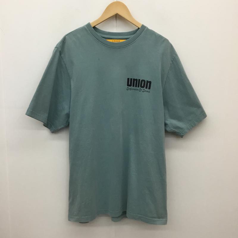 ユニオン UNION Tシャツ 半袖 UNION E.O.SS/S TEE 3 ロゴ、文字 X プリント 薄緑 / ライトグリーン /  メンズ USED 古着 中古 10127625