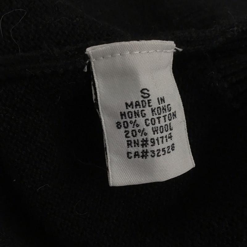 アルマーニエクスチェンジ A/X ARMANIEXCHANGE ニット、セーター 長袖 長袖ニットカットソー クルーネック セーター S ロゴ、文字 黒 / ブラック /  メンズ USED 古着 中古 10142971