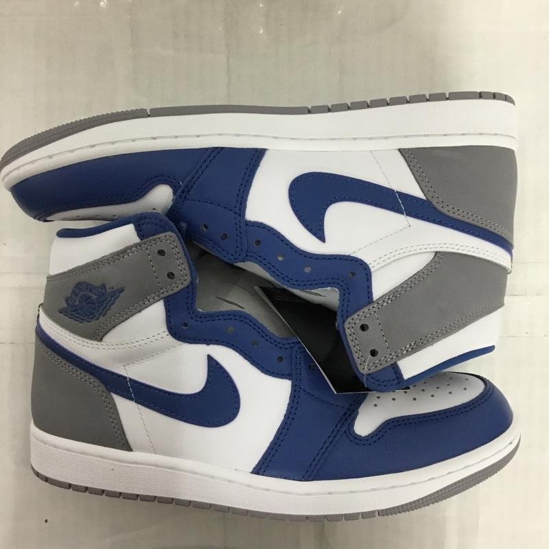 ナイキ NIKE スニーカー スニーカー DZ5485-410 AIR JORDAN 1 RETRO HIGH OG 27cm 箱有 27.0cm ロゴ、文字 白 / ホワイト / X 青 / ブルー / X 灰 / グレー /  メンズ USED 古着 中古 10123808