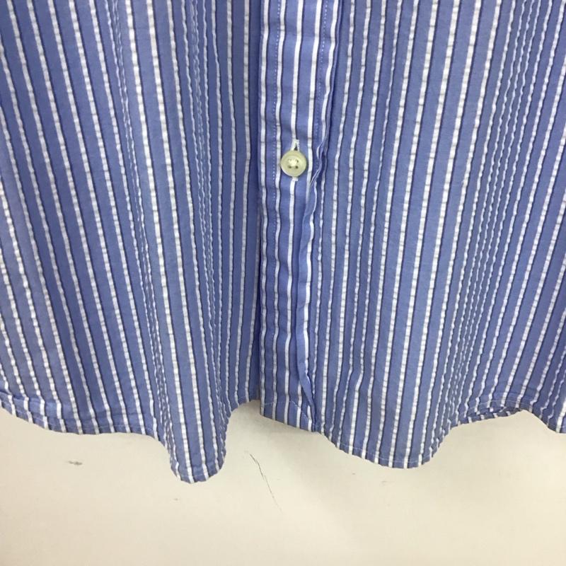 ラルフローレン RALPHLAUREN シャツ、ブラウス 半袖 半袖シャツ ストライプシャツ ボタンダウンシャツ M ストライプ 白 / ホワイト / X 青 / ブルー /  メンズ USED 古着 中古 10129884
