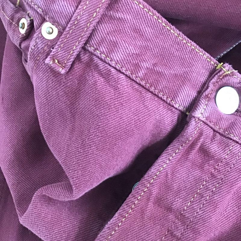 リーバイストラウスアンドコー Levi Strauss & co. パンツ デニム、ジーンズ デニムパンツ ワイドパンツ カジュアルパンツ 90s ユーロ スペイン製 36 無地 えんじ / ワインレッド /  メンズ USED 古着 中古 10129644