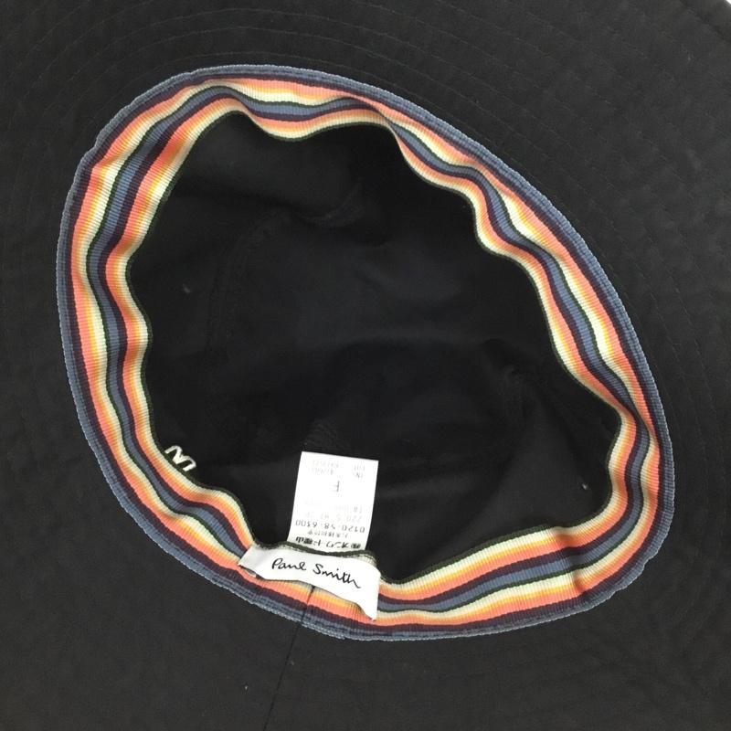 ポールスミス Paul Smith 帽子 ハット 220-5 HT 3P うさぎ コットン FREE ロゴ、文字 黒 / ブラック /  レディース USED 古着 中古 10145455