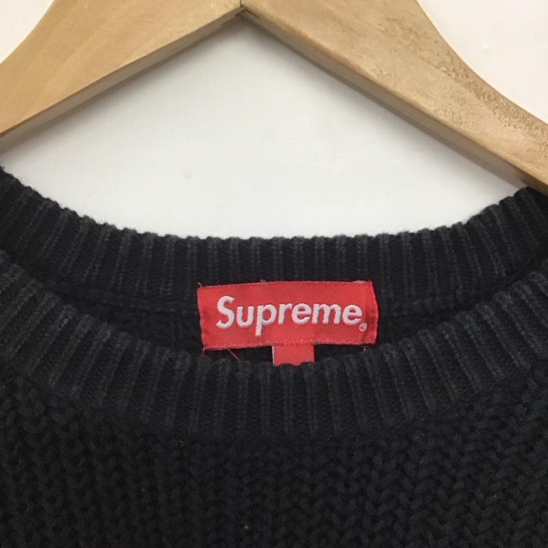 シュプリーム Supreme ニット、セーター 長袖 長袖ニットカットソー クルーネック セーター M 無地 ダークグレー / ダークグレー /  メンズ USED 古着 中古 10145581