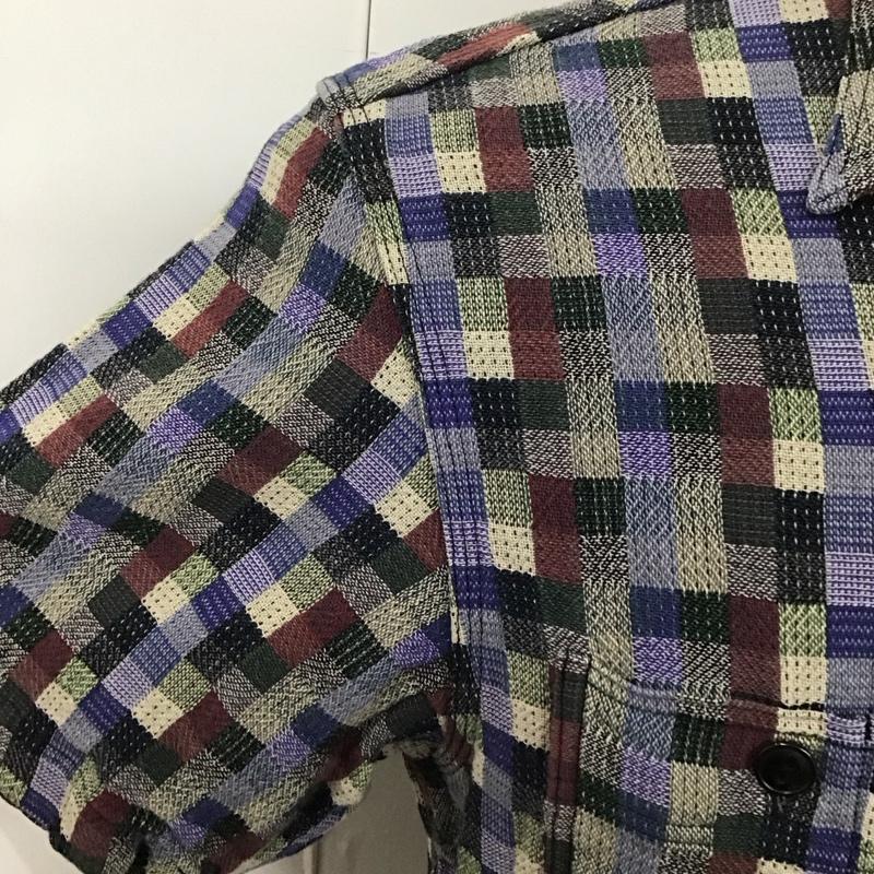 シュガーケーン SUGAR CANE シャツ、ブラウス 半袖 M チェック マルチカラー / マルチカラー /  メンズ USED 古着 中古 10113088