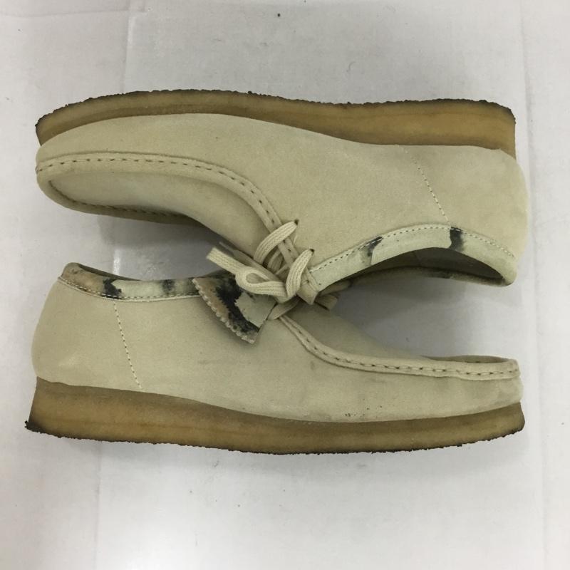 クラークス Clarks ブーツ ショートブーツ 261504907095 61214521 ワラビーブーツ カモフラ柄 UK9.5 US：10.5 無地 ベージュ / ベージュ /  メンズ USED 古着 中古 10133286
