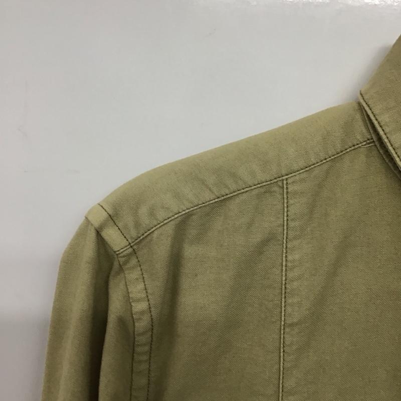 ナノユニバース nano・universe シャツ、ブラウス 長袖 長袖シャツ 無地シャツ カラーシャツ XL 無地 ベージュ / ベージュ /  メンズ USED 古着 中古 10142619