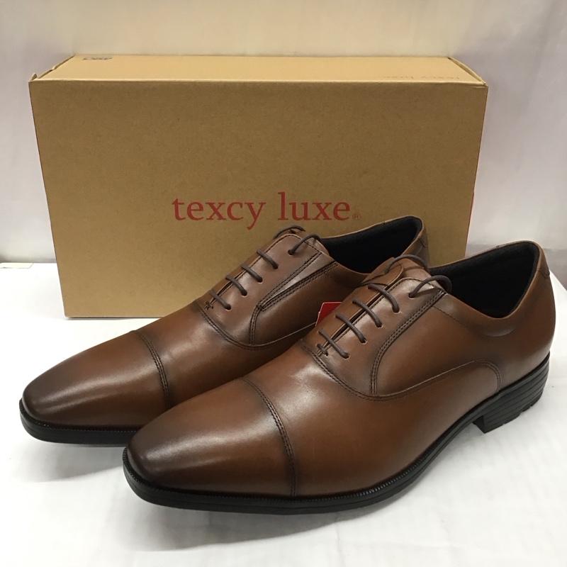 アシックス ASICS 革靴 革靴 TU-7010 texcy luxe ストレートチップ 箱有 26.5cm 26.5cm 無地 茶 / ブラウン /  メンズ USED 古着 中古 10111756