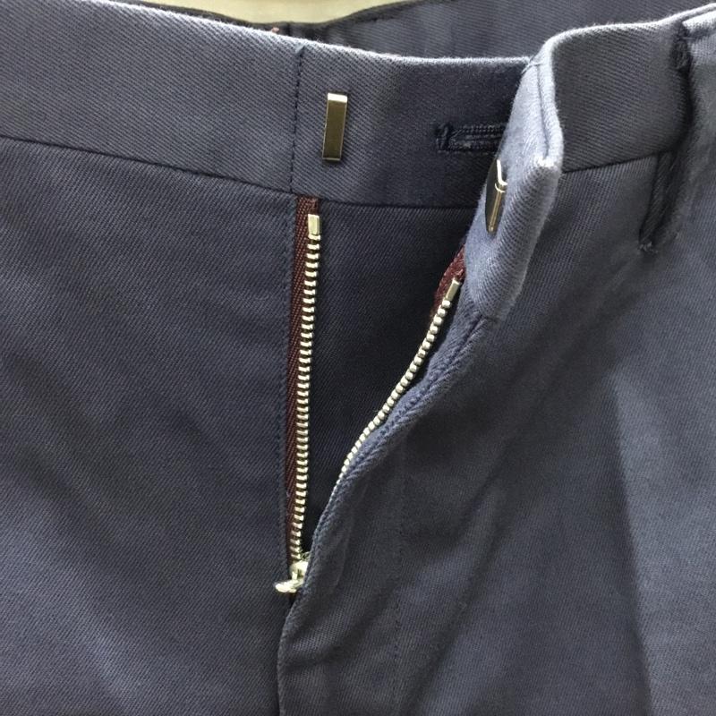 ポールスミス Paul Smith パンツ スラックス スラックスパンツ スリムパンツ カジュアルパンツ センタータックパンツ ストレッチパンツ M 無地 紺 / ネイビー /  メンズ USED 古着 中古 10120683