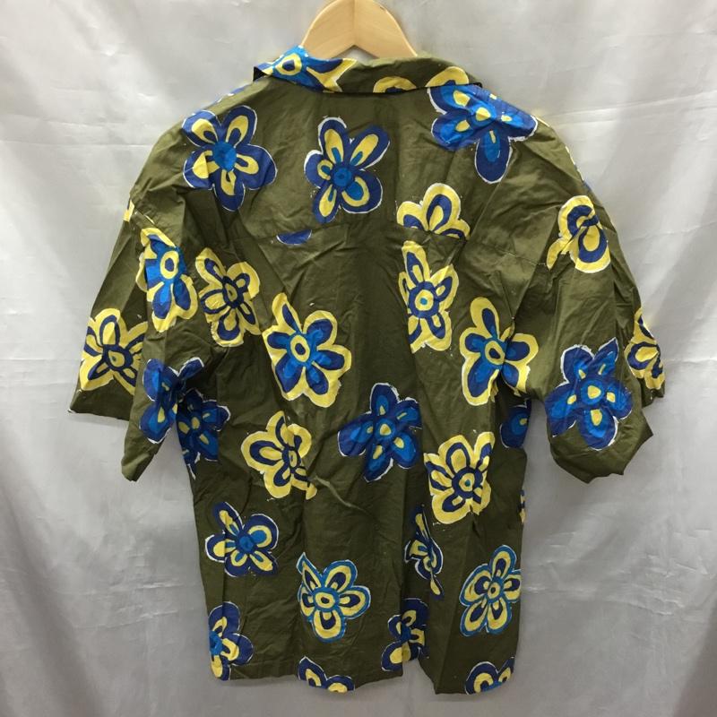 ユニクロ UNIQLO シャツ、ブラウス 半袖 331-449637 MARNI オーバーサイズ オープンカラーシャツ S 花柄 カーキ / カーキ /  メンズ USED 古着 中古 10117797
