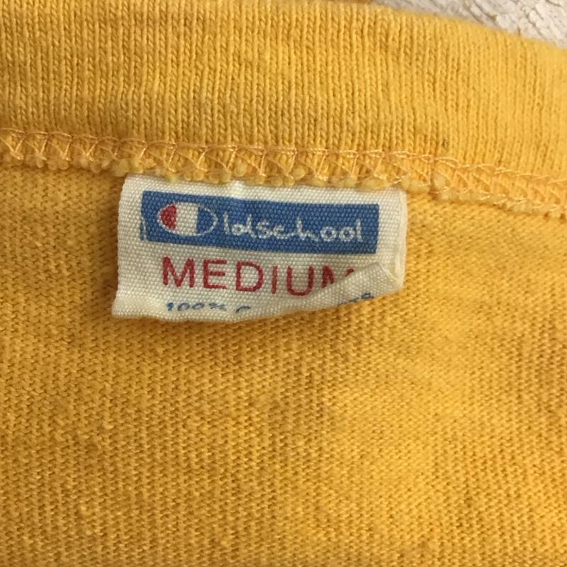 古着 USED カットソー 長袖 長袖カットソー クルーネックカットソー ロングスリーブカットソー プリントTシャツ M プリント 黄 / イエロー /  メンズ USED 古着 中古 10107531