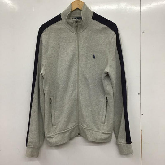 ポロバイラルフローレン Polo by RALPH LAUREN トレーナー 長袖 スウェット ジップ M 無地 灰 / グレー /  メンズ USED 古着 中古 10134514