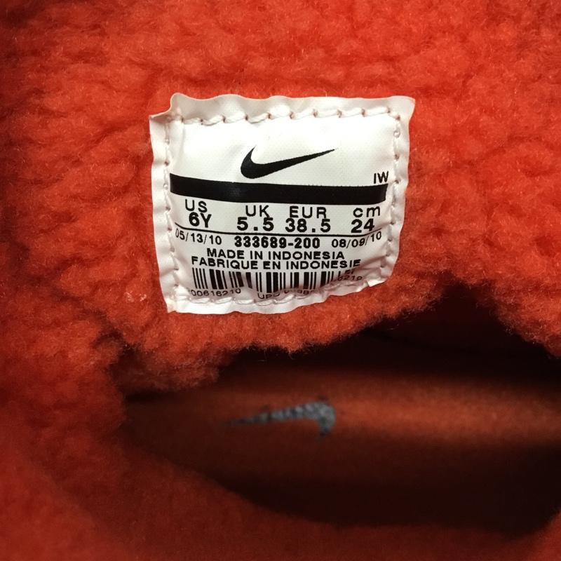 ナイキ NIKE ブーツ ショートブーツ 333689-200 チャカモックブーツ 24cm フリース 24.0cm ロゴ、文字 茶 / ブラウン / X 橙 / オレンジ /  レディース USED 古着 中古 10106188