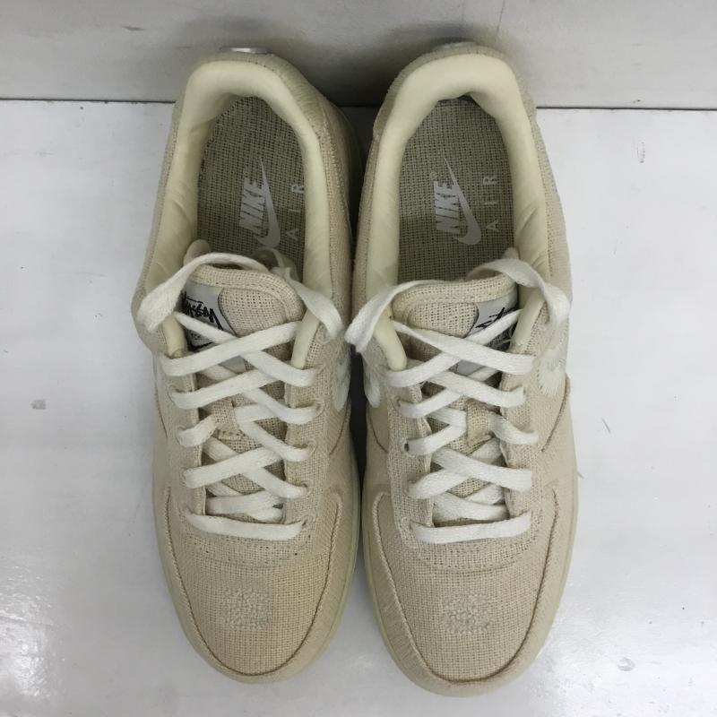 ナイキ NIKE スニーカー スニーカー CZ9084-200　Stussy × Nike Air Force 1 Low Fossil Stone　ステューシー 25.0cm ロゴ、文字 ベージュ / ベージュ /  メンズ USED 古着 中古 10129388
