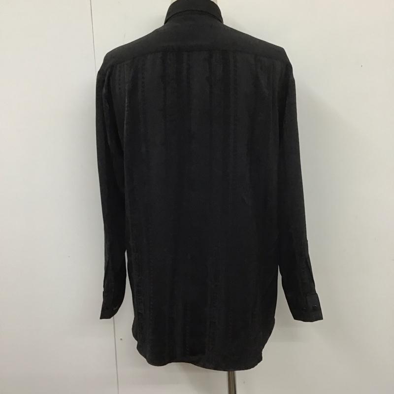 古着 USED シャツ、ブラウス 長袖 Roberta Baldini TNK1919 胸ポケット M 総柄 黒 / ブラック /  メンズ USED 古着 中古 10107659