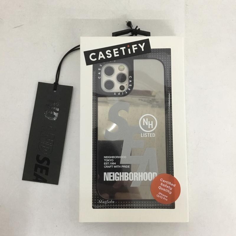 ケースティファイ CASETiFY ファッション小物 ファッション小物 NEIGHBORHOOD WIND AND SEA トリプルコラボ ミラーシルバー スマホケース 12Pro MagSafe ロゴ、文字 銀 / シルバー /  メンズ USED 古着 中古 10146315