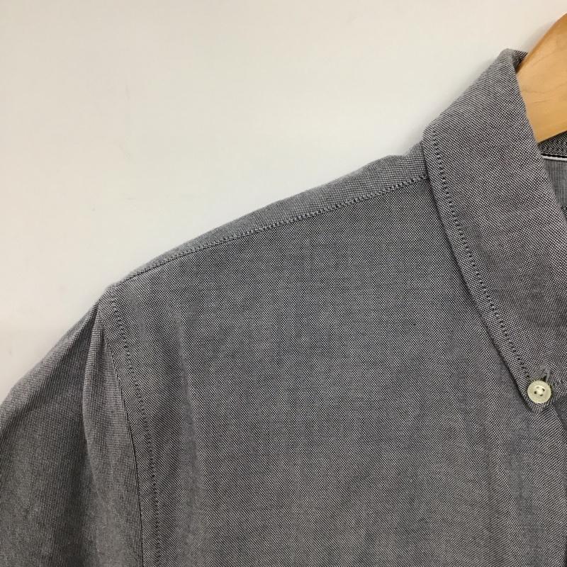 ラコステ LACOSTE シャツ、ブラウス 半袖 半袖シャツ ボタンダウンシャツ カラーシャツ ロゴ、文字 灰 / グレー /  メンズ USED 古着 中古 10146836