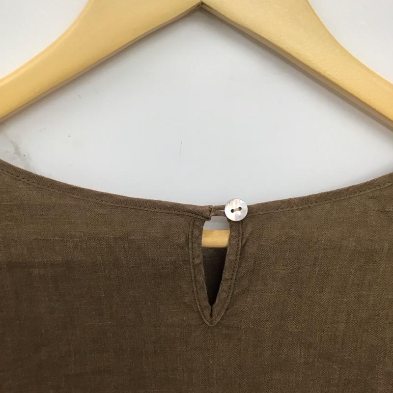 アーバンリサーチドアーズ URBAN RESEARCH DOORS ワンピース ロングスカート 半袖ロングワンピース フレアスカート ONE SIZE 無地 茶 / ブラウン /  レディース USED 古着 中古 10149638