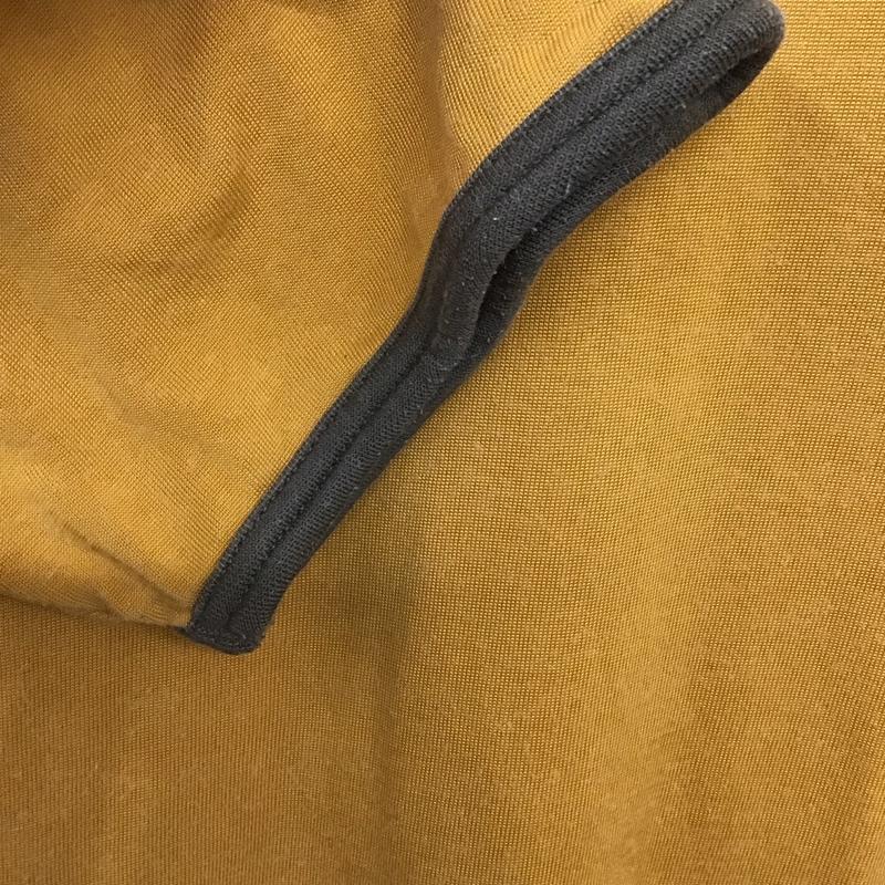 トミー ジーンズ TOMMY JEANS Tシャツ 半袖 半袖カットソー プリントTシャツ Vネックカットソー XL ロゴ、文字 黄 / イエロー /  メンズ USED 古着 中古 10132603