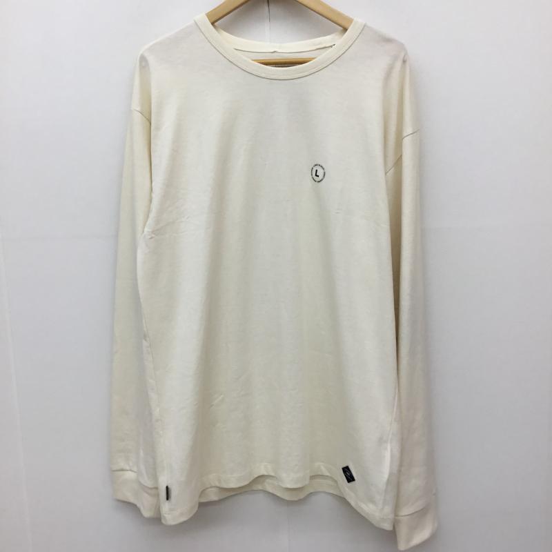 バンズ VANS カットソー 長袖 L ロゴ、文字 アイボリー / アイボリー /  メンズ USED 古着 中古 10134791