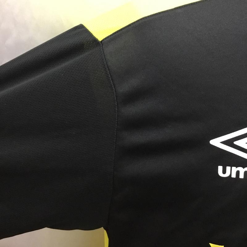 アンブロ UMBRO ポロシャツ 半袖 半袖ポロシャツ カラーシャツ 半袖カットソー ロゴ、文字 黒 / ブラック / X 黄 / イエロー /  メンズ USED 古着 中古 10116697