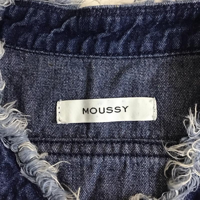マウジー MOUSSY ワンピース ロングスカート 0109sa11-0300 フリンジデニムワンピース シャツワンピース FREE 無地 インディゴ / インディゴ /  レディース USED 古着 中古 10115743